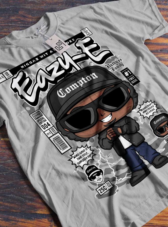 Eazy-E Compton "Niggaz With Attitude" Comic/Pop Art T-Shirt