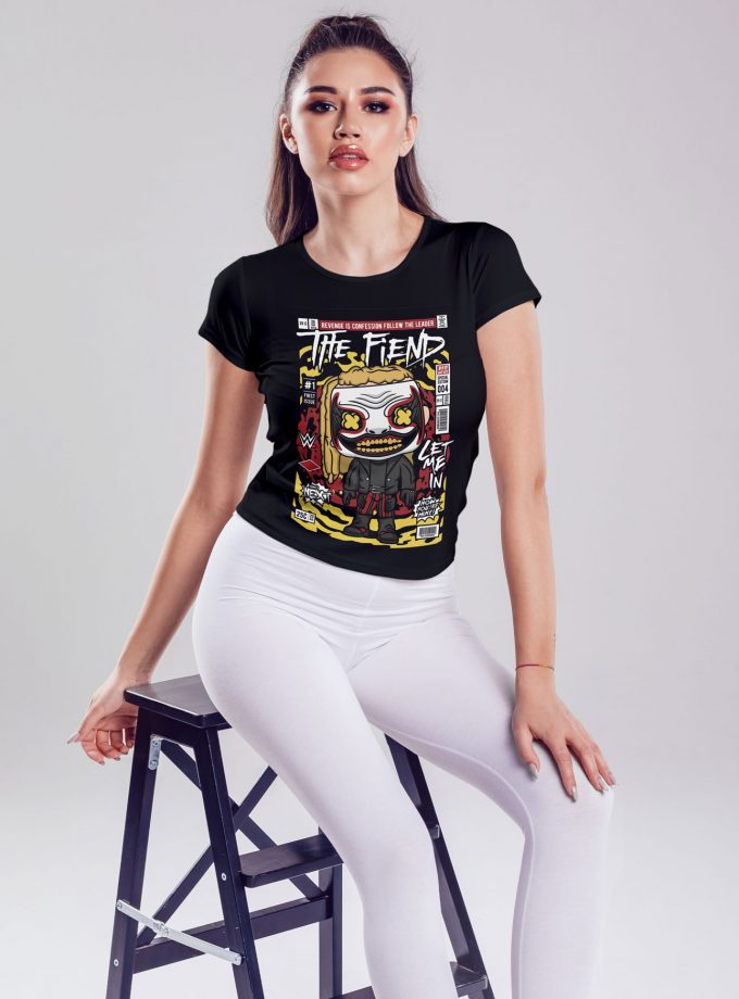 Barry Wyatt - The Fiend "Who Is Next, Now You Are Mine" Comic/Pop Art T-Shirt (Μαύρο)