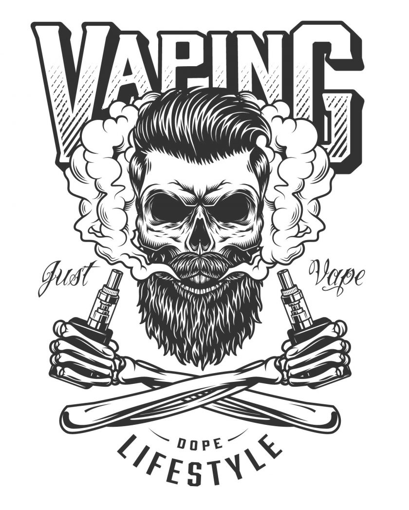 Just Vaping "Dope Life Style" Kappa Mount 70 εκ. x 100 εκ. Poster (Λευκό)