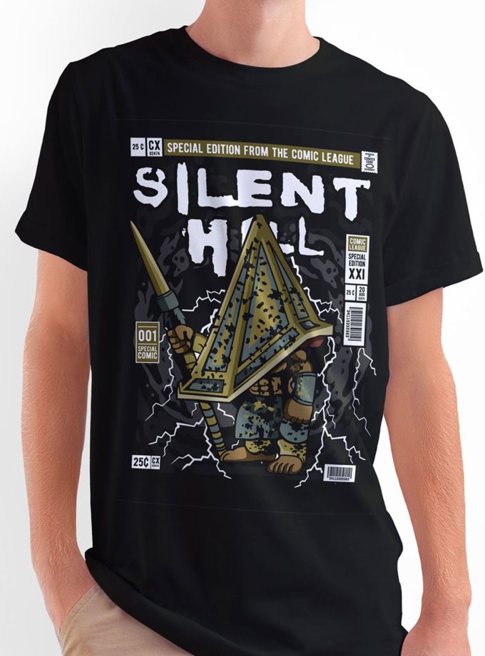 Silent Hill - Monsters "Special Edition From The Comic League" Comic/Pop Art T-Shirt (Μαύρο)