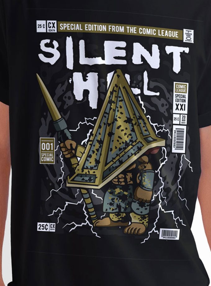 Silent Hill - Monsters "Special Edition From The Comic League" Comic/Pop Art T-Shirt (Μαύρο)