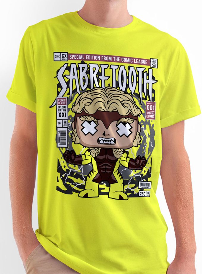 Marvel - Sabretooth (Victor Creed) "Special Edition From The Comic League" Comic/Pop Art T-Shirt